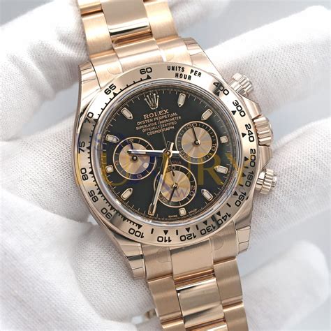 rolex watches black and gold|rolex daytona everose gold price.